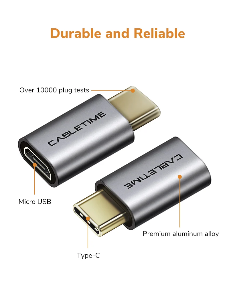 USB C Male to Micro B Female Adapter