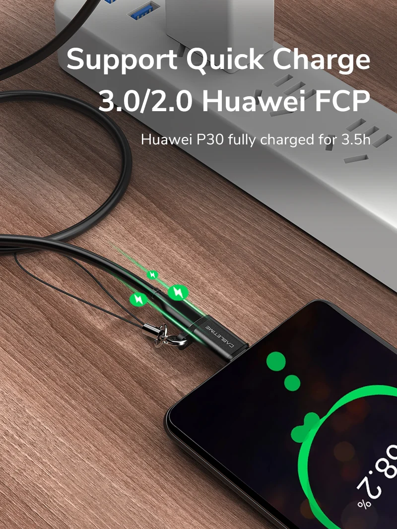 USB-C to Micro USB 2.0 Adapter OTG 480Mbps Fast Charge