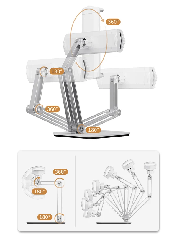 Mobile Phone Tablet Desk Stand Holder Adjustable Foldable