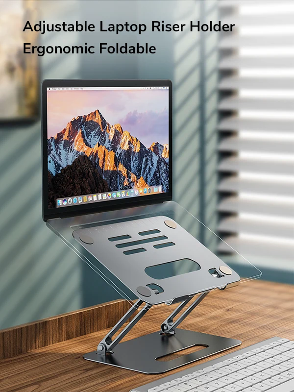 Adjustable Laptop Riser Holder Ergonomic Foldable