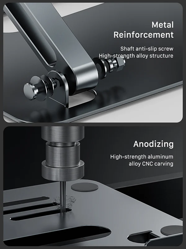 Adjustable Laptop Riser Holder Ergonomic Foldable