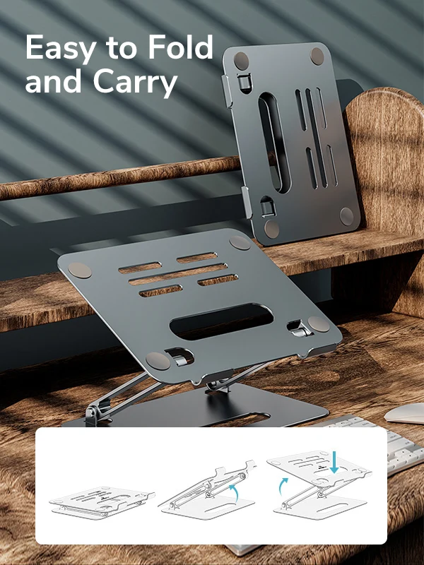 Adjustable Laptop Riser Holder Ergonomic Foldable