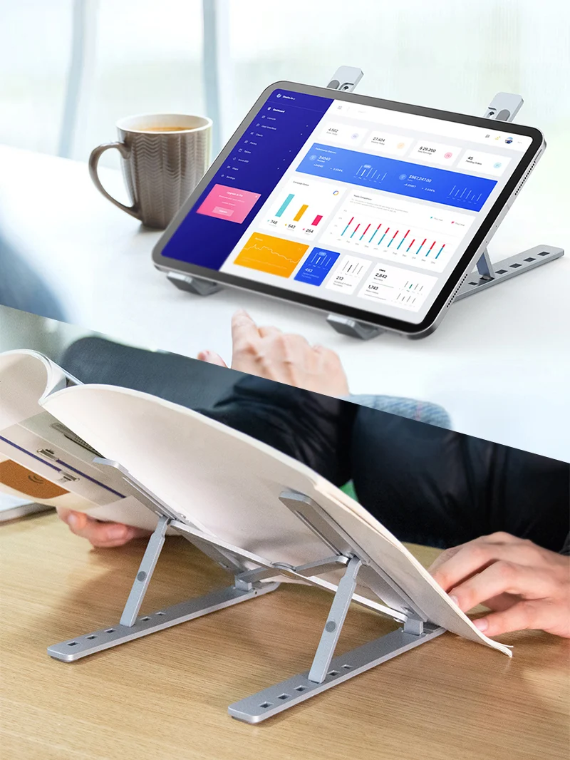 Portable Foldable Laptop Stand Aluminum Adjustable for Travel