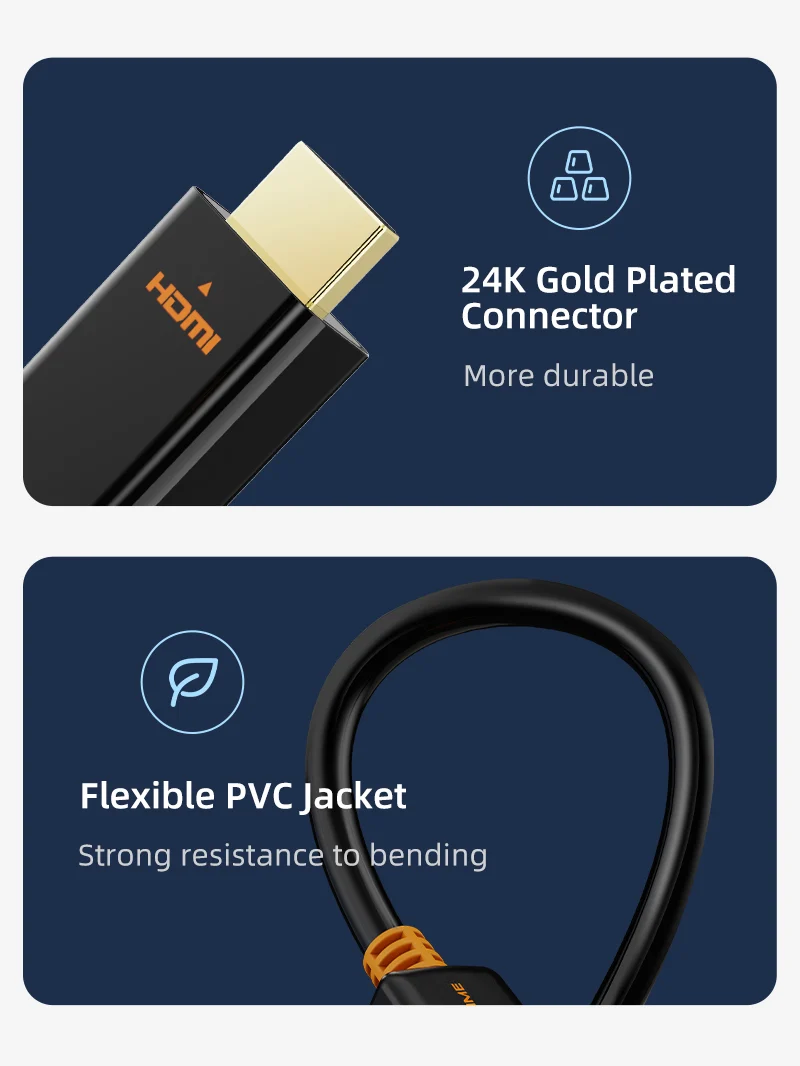 DisplayPort 1.2 Male to HDMI Male 4K 60Hz Cable