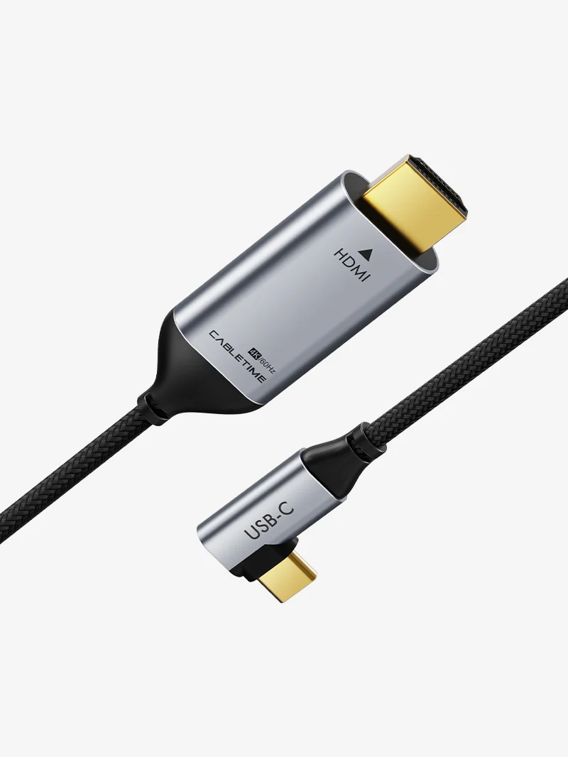 USB-C to HDMI Cable 4K 60hz Right Angle for MacBook Pro