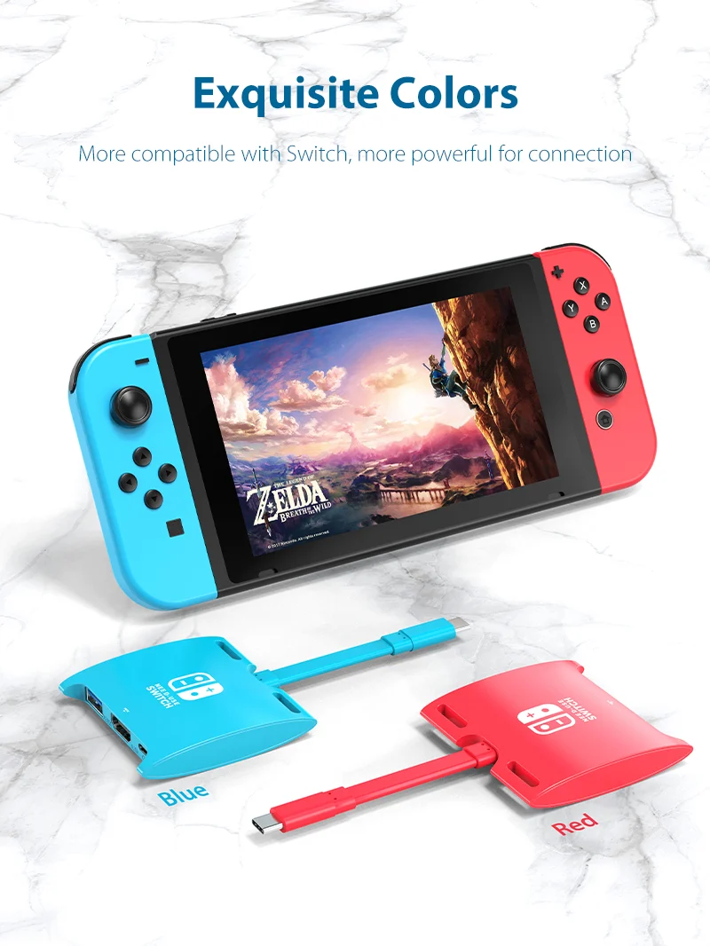Switch Dock for Nintendo Switch OLED 3 IN 1 USB C Hub