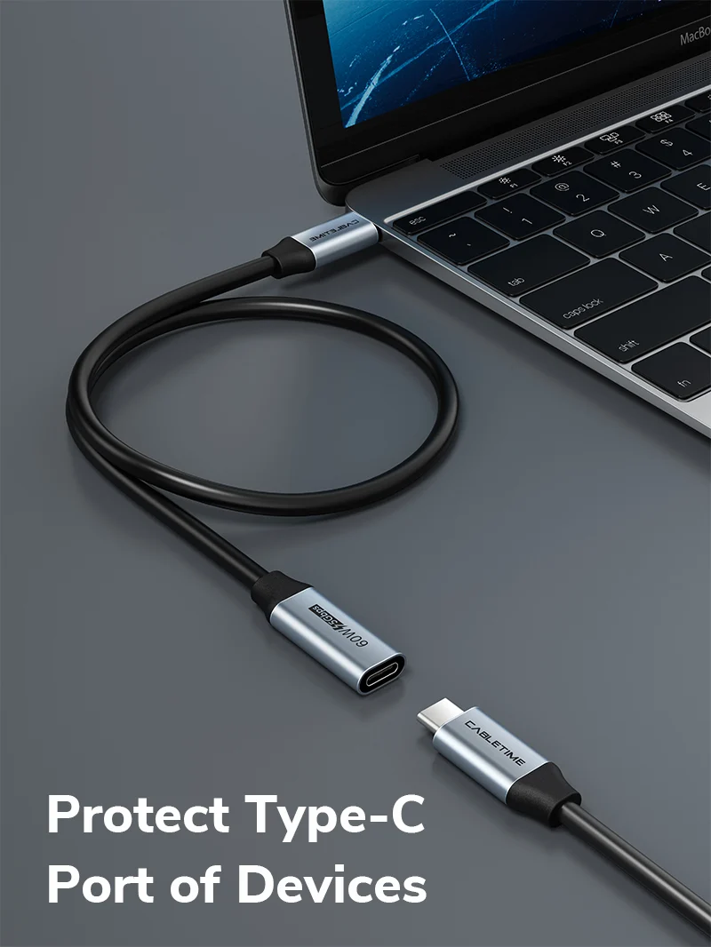 USB 3.0 Type C Male to Female Extension Cable for Hub