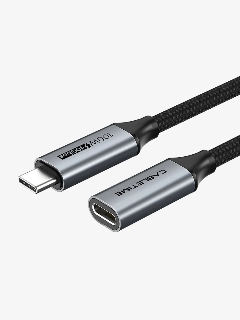 100w 3.1 Gen 2 USB-C Male to USB-C Female Extension Cable for Docking Station