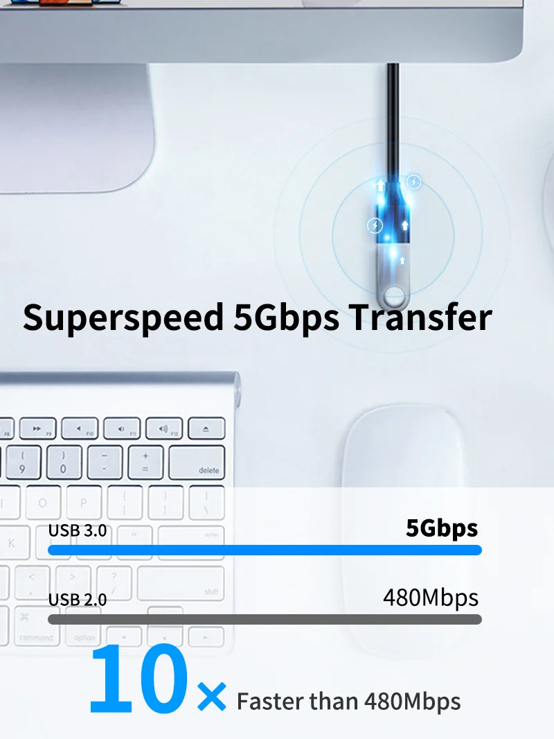 USB 3.0 Male To Female Extension Cable