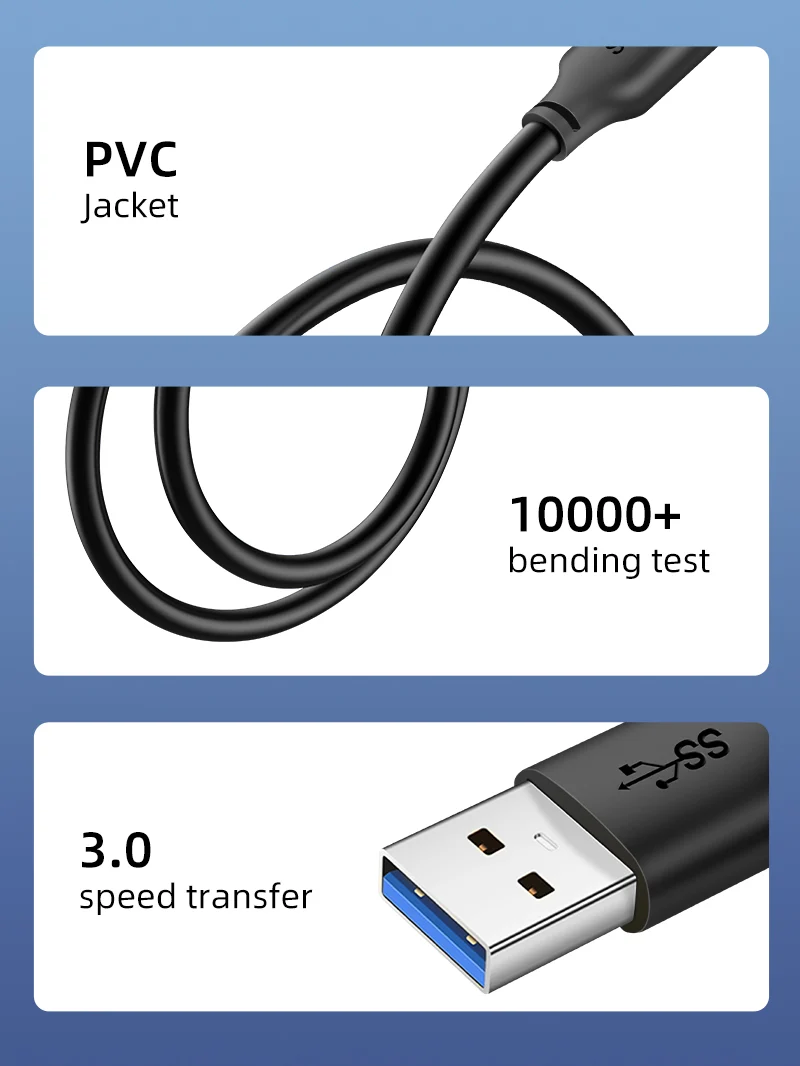 USB 3.0 Type A Male to Type A Male Cable