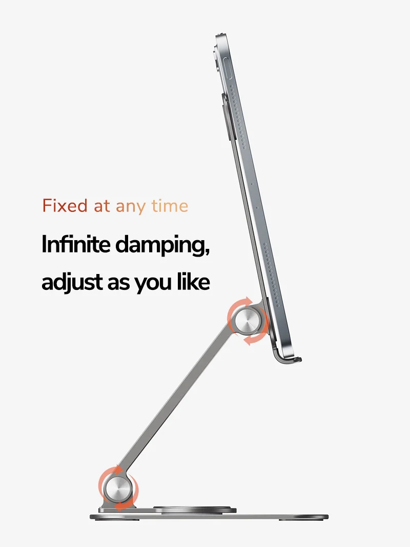 Aluminum Adjustable 360 Degree Rotating Tablet Stand Holder for iPad Pro Air Desktop