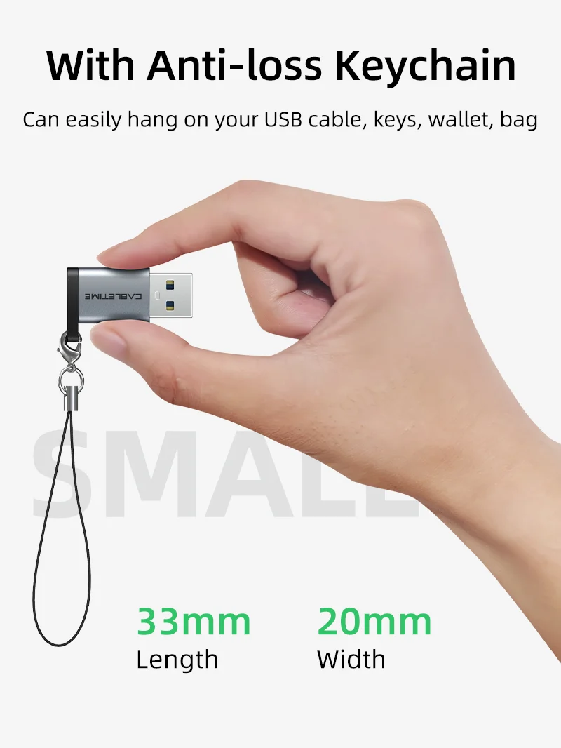 USB C Female to USB A Male Adapter 5Gbps