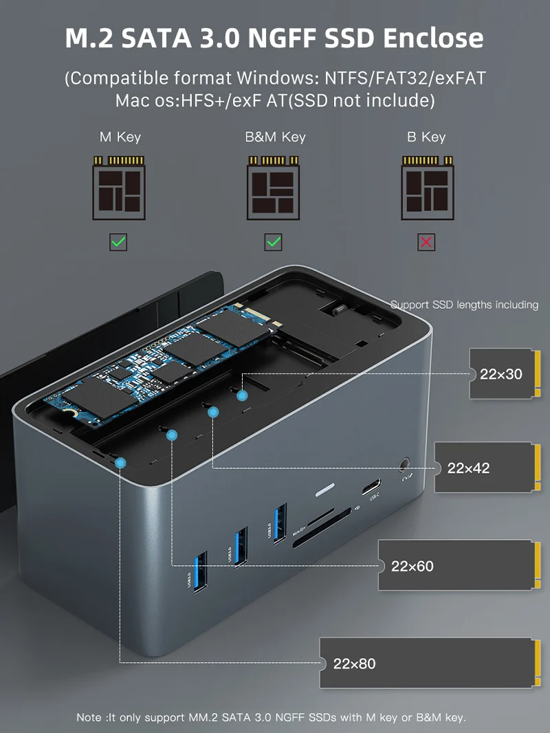 16-IN-2 Dual USB-C Multiport Docking Station for Laptop