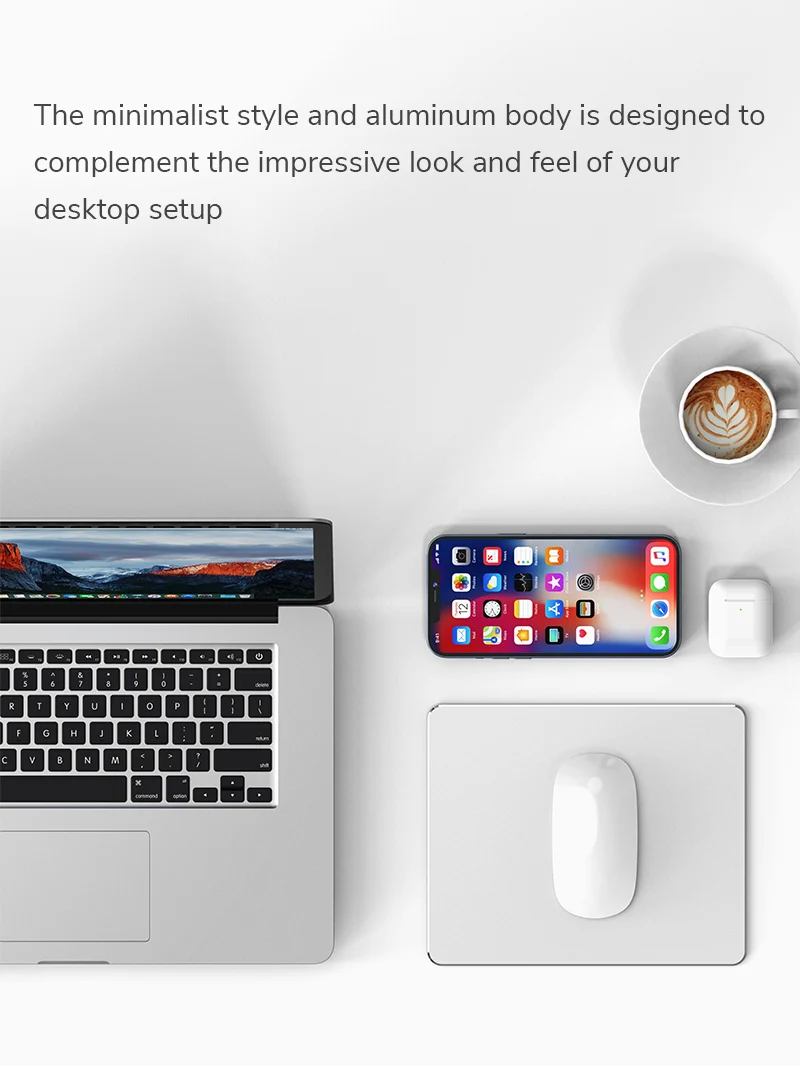 Metal Aluminum Mouse Pad for Gaming Office