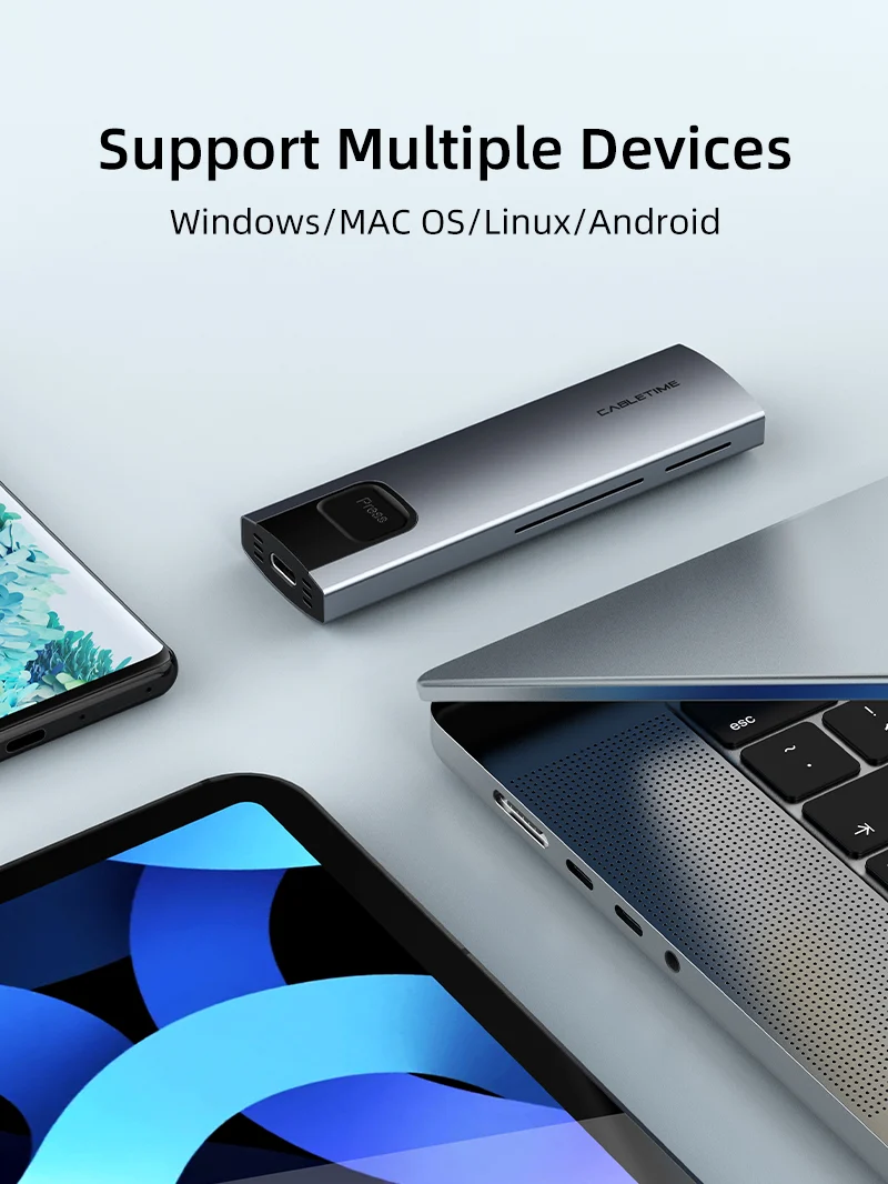 USB 3.0 Gen1 Type-c to M.2 SATA SSD Enclosure