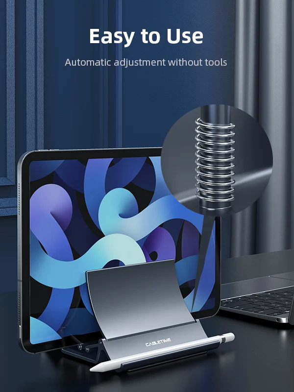 Vertical Adjustable Laptop Stand Gravity Holder For Macbooks Surface iPad Tablet Stand