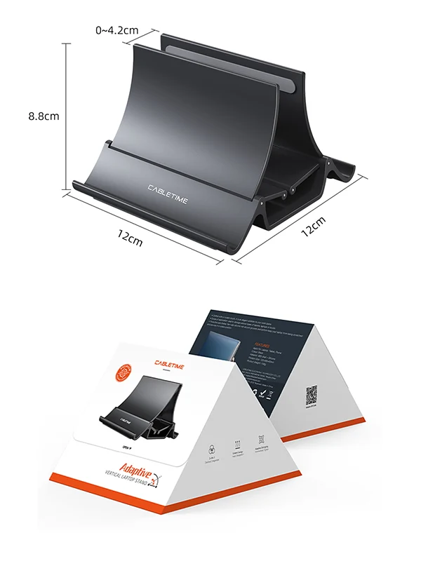 Vertical Adjustable Laptop Stand Gravity Holder For Macbooks Surface iPad Tablet Stand