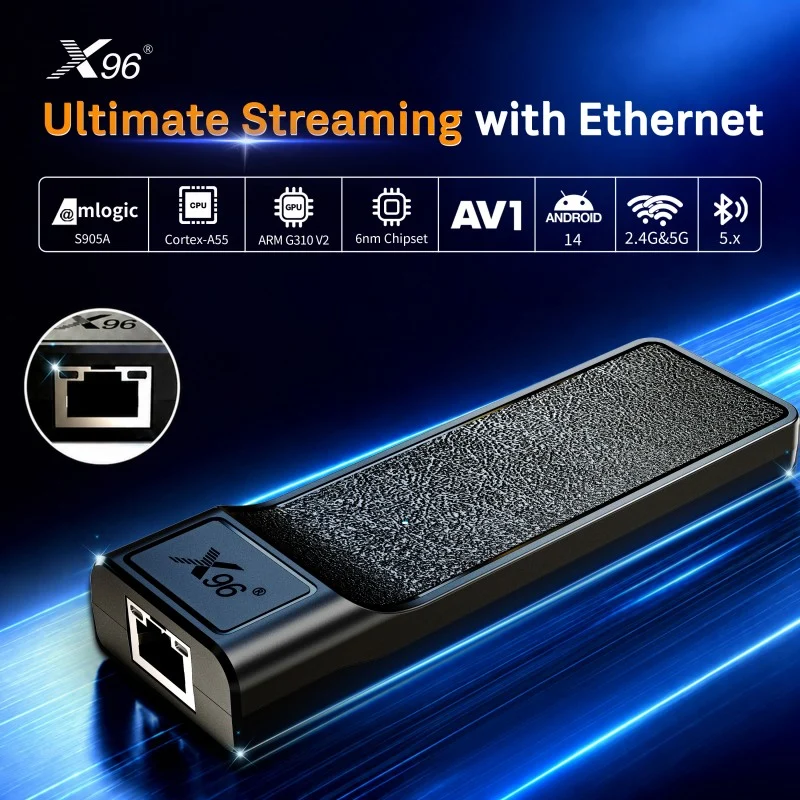 Digital Signage Android TV Stick mit Ethernet-Anschluss