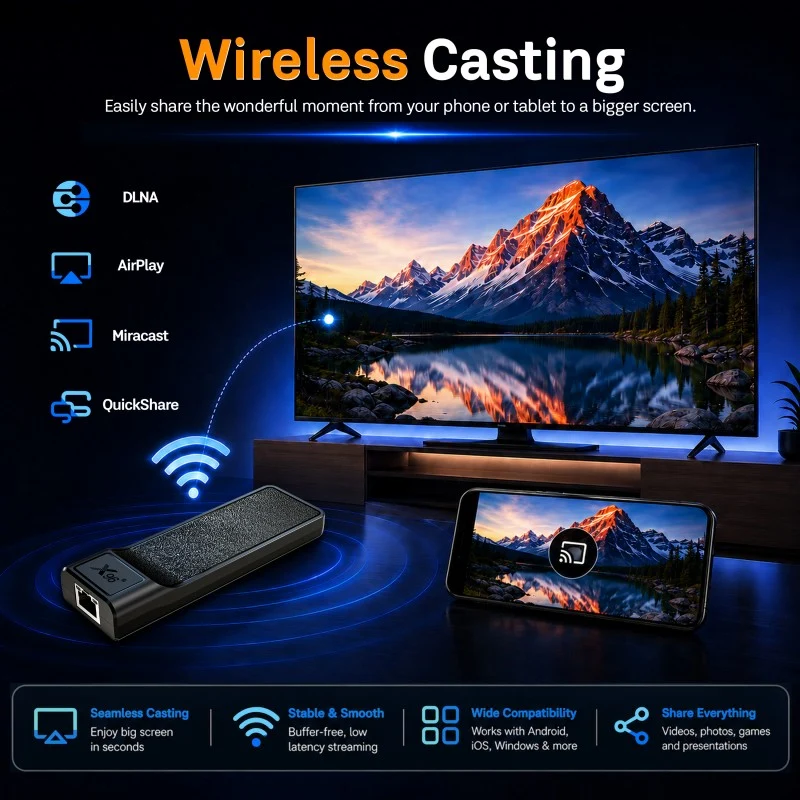 Digital Signage Android TV Stick mit Ethernet-Anschluss