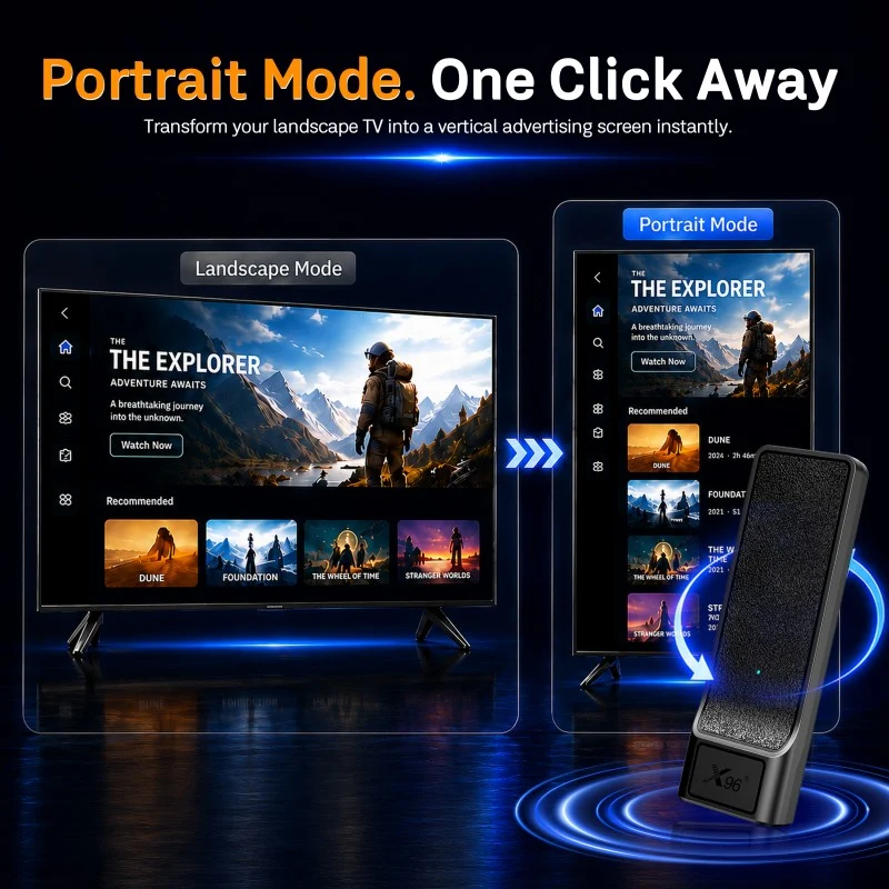 Digital Signage Android TV Stick mit Ethernet-Anschluss