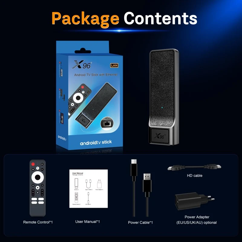 Digital Signage Android TV Stick mit Ethernet-Anschluss