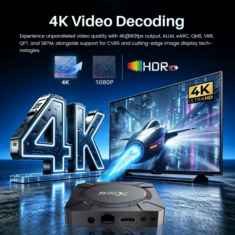 Rockchip RK3539 X96Q 4K AV1 Mediaplayer mit Sprachassistent, Android 14 und YouTube-Zertifizierung