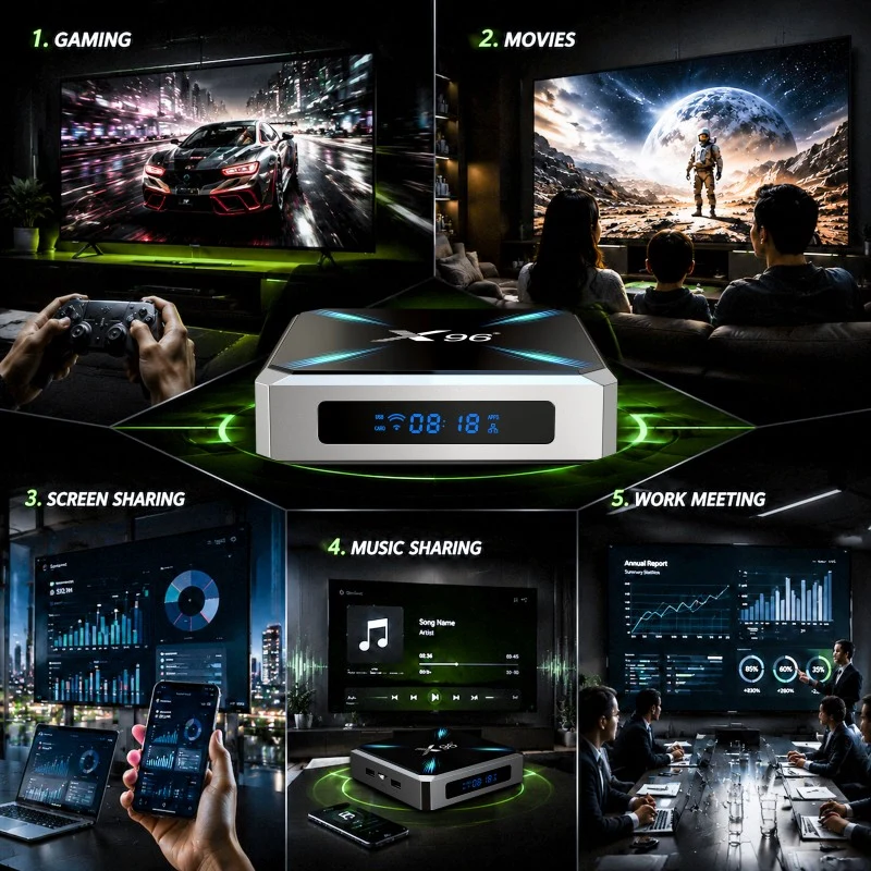 Die neue 4K-Heimkino-Box Allwinner H626: Android TV 14 | Wi-Fi 6 | AV1 | HDMI 2.1 (TMDS) | CEC | USB 3.1 / USB 2.0 | 1000M Ethernet