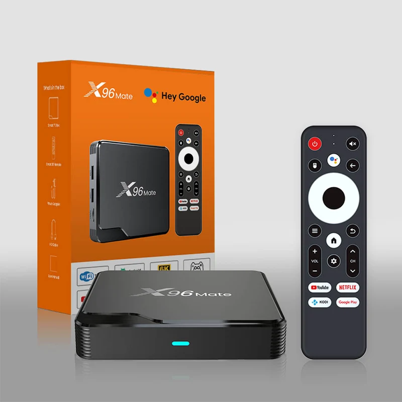 X96 A100 Amlogic S905A Android 14 Set-Top-TV-Box 4 GB/32 GB 2.4 GHz & 5 GHz WLAN 4K