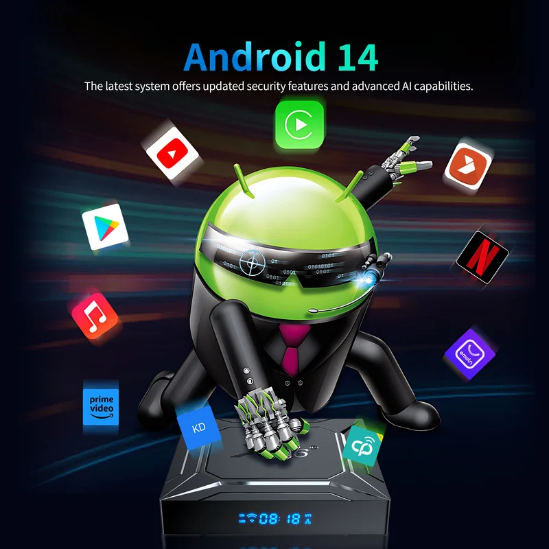 Amlogic S905A X96 M200 Android 14 TV-Box