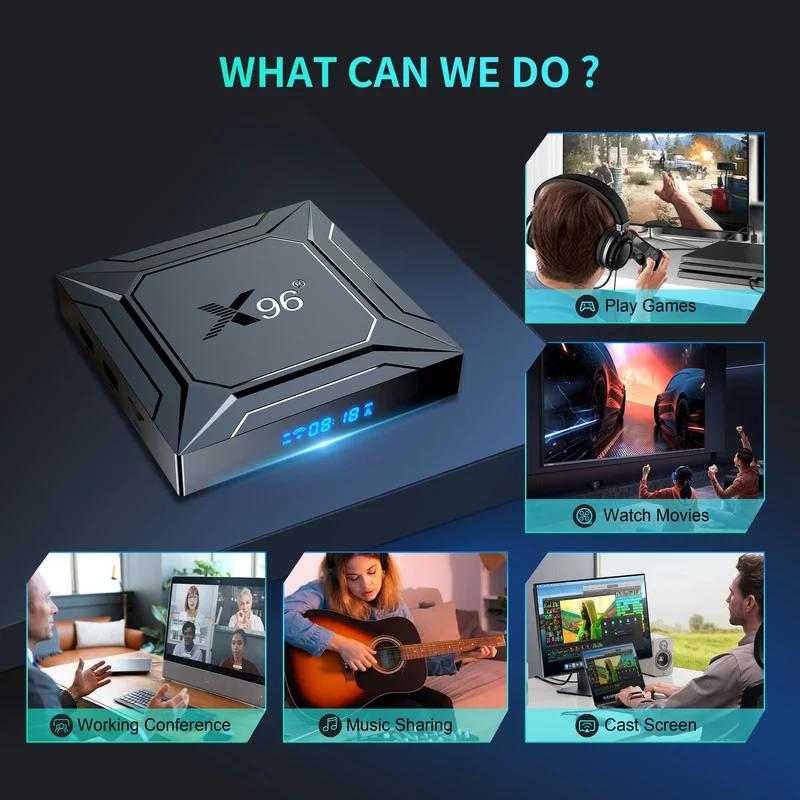 Amlogic S905A X96 M200 Android 14 TV-Box
