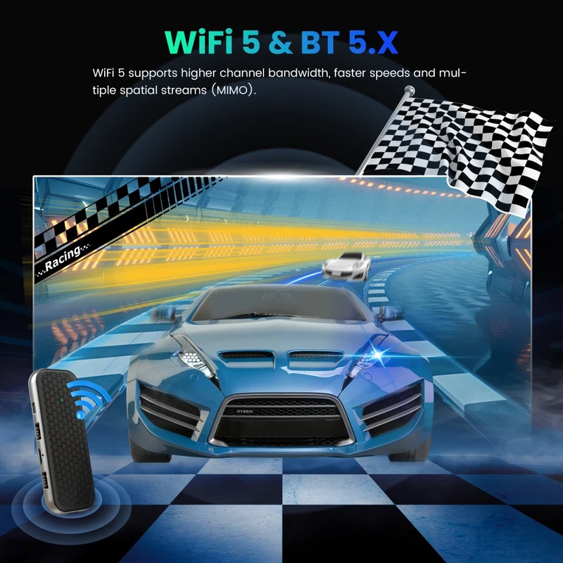 Amlogic S905X5M Android TV Box IR Bluetooth Fernbedienung