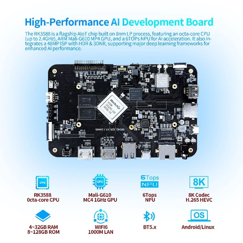KB942 RK3588 Android-Steuerplatine Entwicklungsplatine