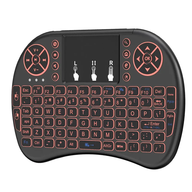 Universelle kabellose Tastatur-Maus-Kombination, 2.4-GHz-Funkfernbedienung, I8-Mini-Tastatur, intelligente Fernbedienung
