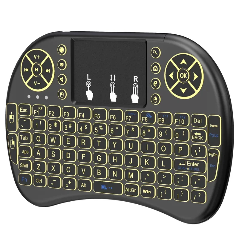 Universelle kabellose Tastatur-Maus-Kombination, 2.4-GHz-Funkfernbedienung, I8-Mini-Tastatur, intelligente Fernbedienung