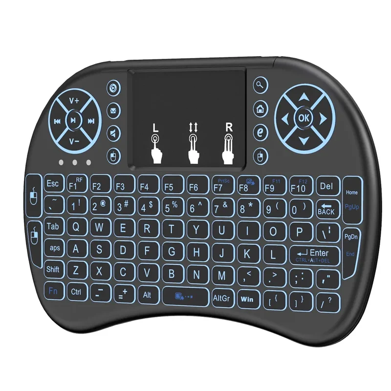 Universelle kabellose Tastatur-Maus-Kombination, 2.4-GHz-Funkfernbedienung, I8-Mini-Tastatur, intelligente Fernbedienung