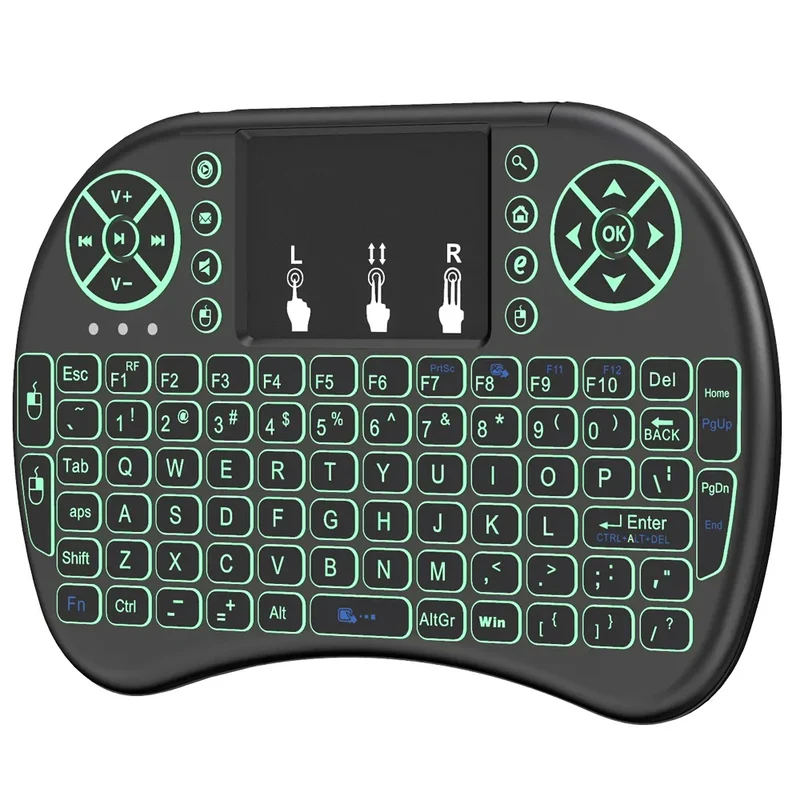 Universelle kabellose Tastatur-Maus-Kombination, 2.4-GHz-Funkfernbedienung, I8-Mini-Tastatur, intelligente Fernbedienung