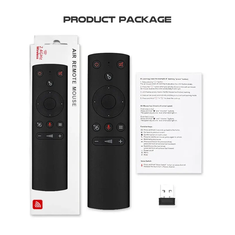 G10S G10S Pro BT Smart Voice TV-Fernbedienung 2.4G Gyroskop Kabellose Tastatur Air Mouse mit Mikrofon und Bluetooth