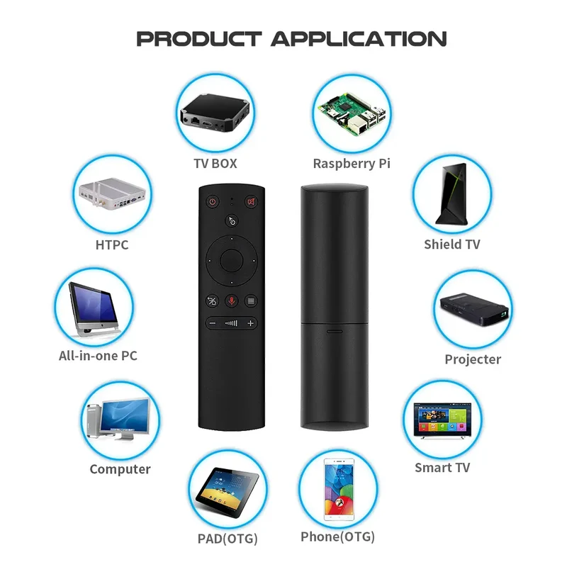 G10S G10S Pro BT Smart Voice TV-Fernbedienung 2.4G Gyroskop Kabellose Tastatur Air Mouse mit Mikrofon und Bluetooth
