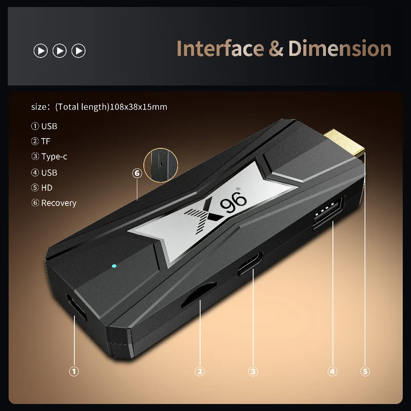 Digital Signage Player Box, digitale Werbeschilder, Android 14, individuelles Design, TV-Stick