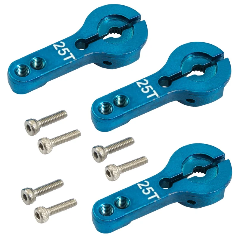 Aluminium 25T Servoarm Horn für HD Servo MG995 MG996R MG946 RED | Metall Servo Arm mit Ersatz-Schraube