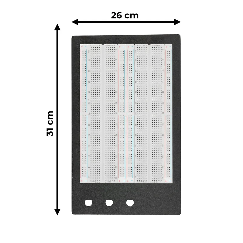 SYB-1660 Lötfreies Breadboard Protoboard | Breadboard-Kit | Tie-Point 1660 ZY-204 | 4 Strombahnen