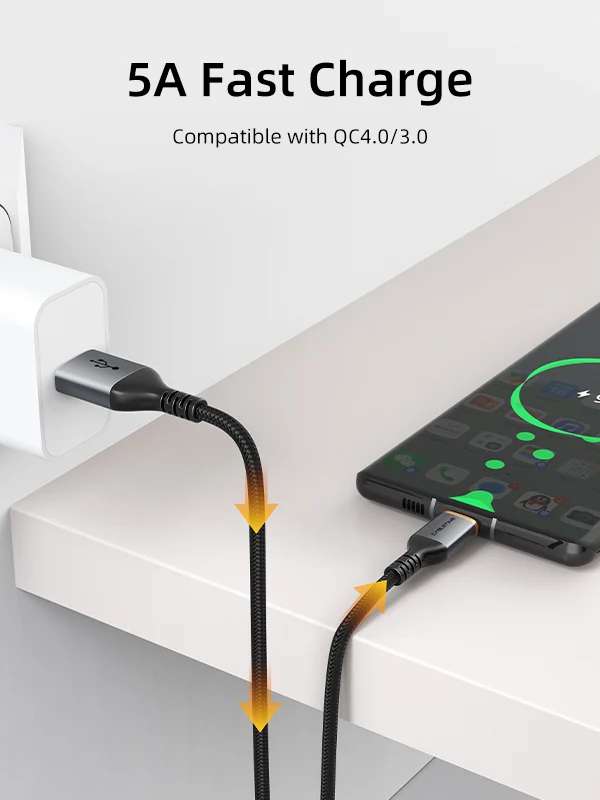 5A USB A to USB C Fast Charge Cable