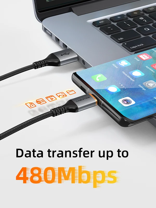 5A USB A to USB C Fast Charge Cable