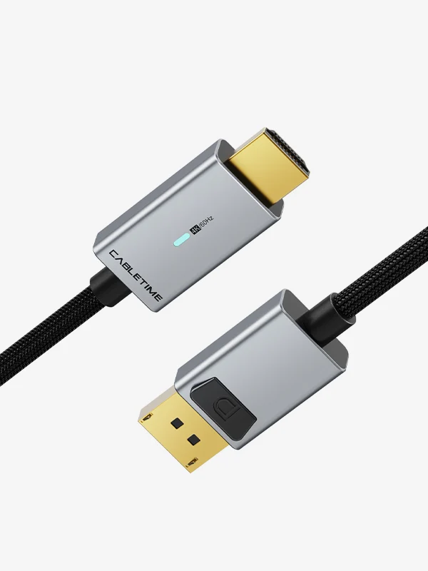 6ft DisplayPort To HDMI Male To Male Cable 4K 60Hz