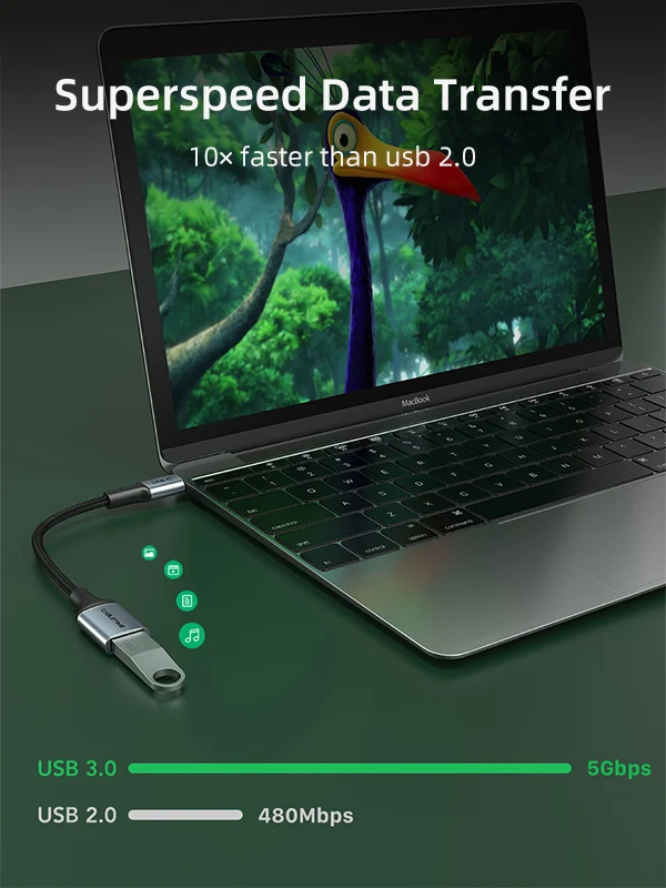 USB C Male To USB 3.0 Female Adapter Type C OTG Cable