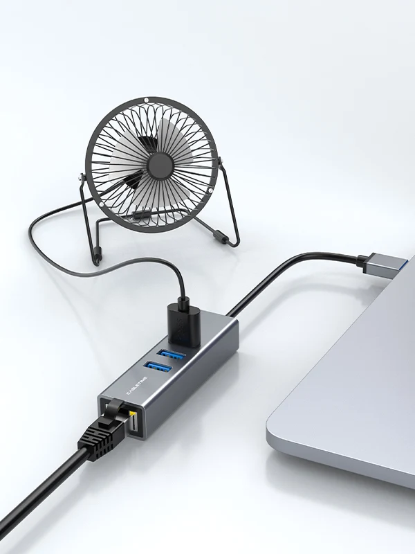 USB 3.0 3 Port Hub With Gigabit Ethernet Adapter