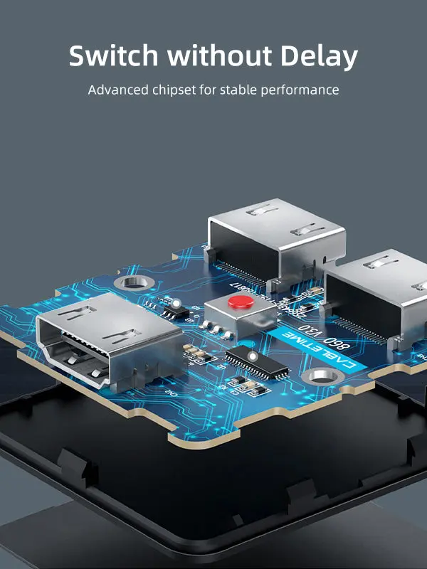 Bi-Directional 4K 60Hz HDMI 2.0 Switch 1 in 2 Out 2 in 1