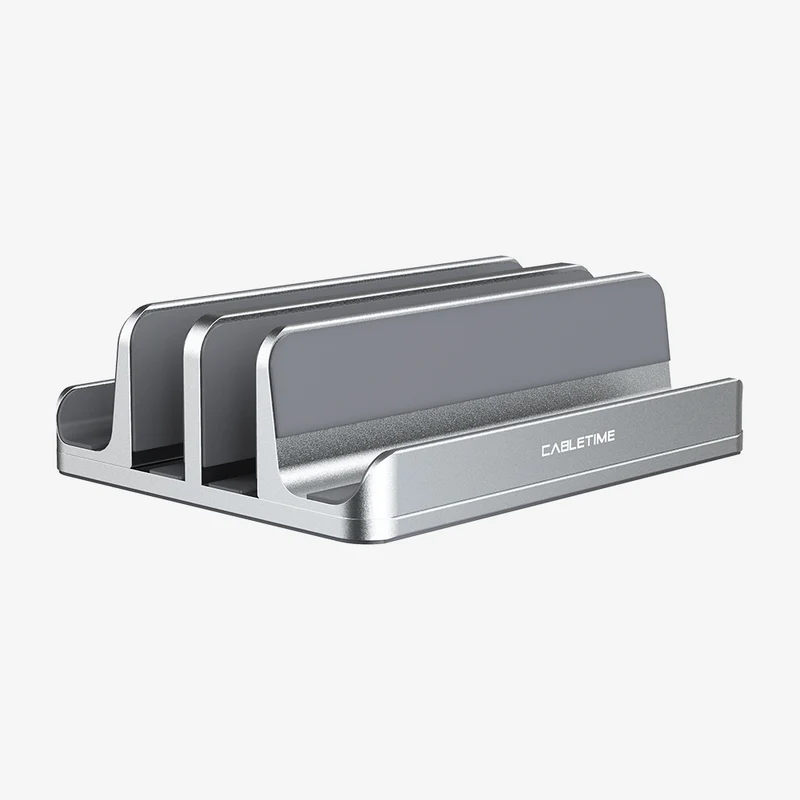 Aluminum Dual Vertical Stand Holder For Laptop