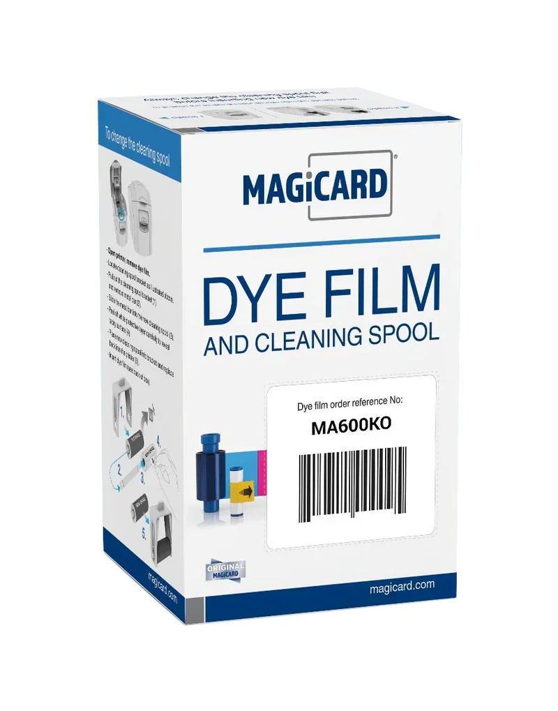 Magicard MA600KO Black Monochrome Ribbon with Overlay - 600 prints