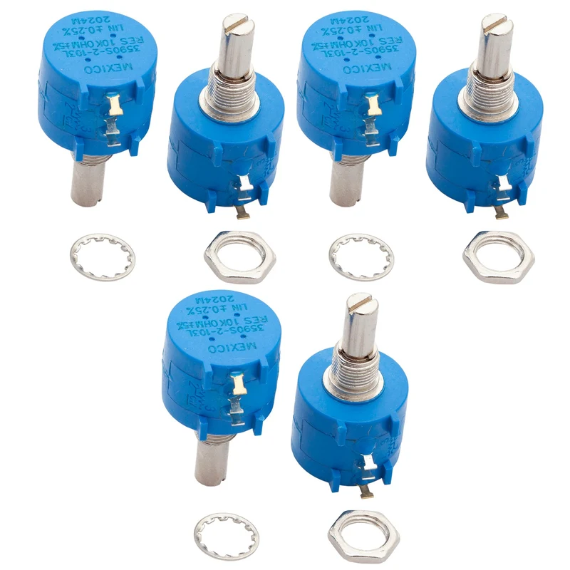 Mehrgang rotary Potentiometer mit Schutzwiderstand 3590S 10K Ohm mit einstellbarem Widerstand